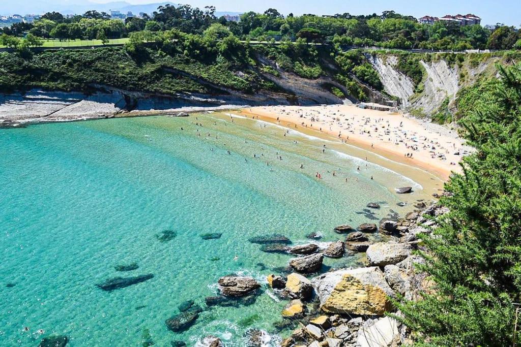Bajo Con Terraza A 5 Min De La Playa Villa Santander Eksteriør bilde